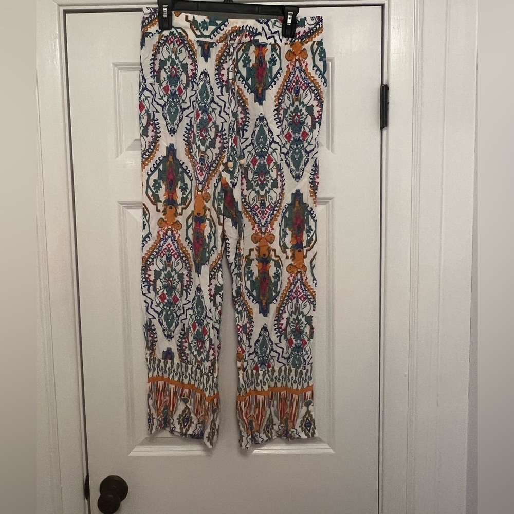 WOMENS CHRISTIAN SIRIANO FLOWY PANTS LIKE NEW SIZE LARGE